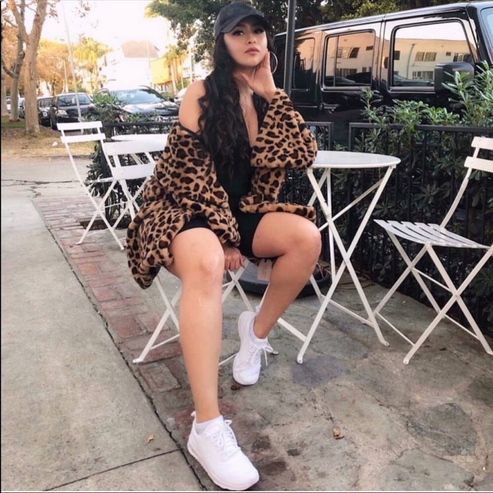 Faux Fur Leopard print Coat